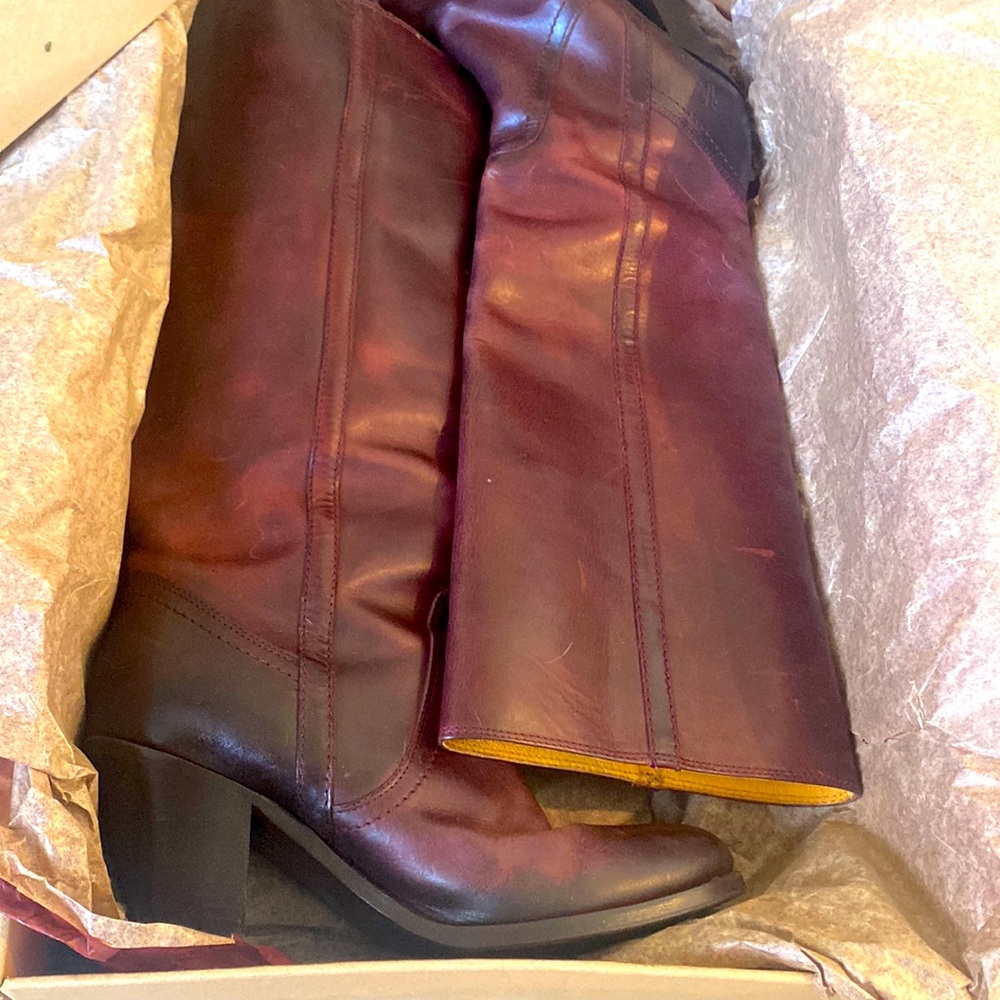 Rare Rich Burgundy Frye boots